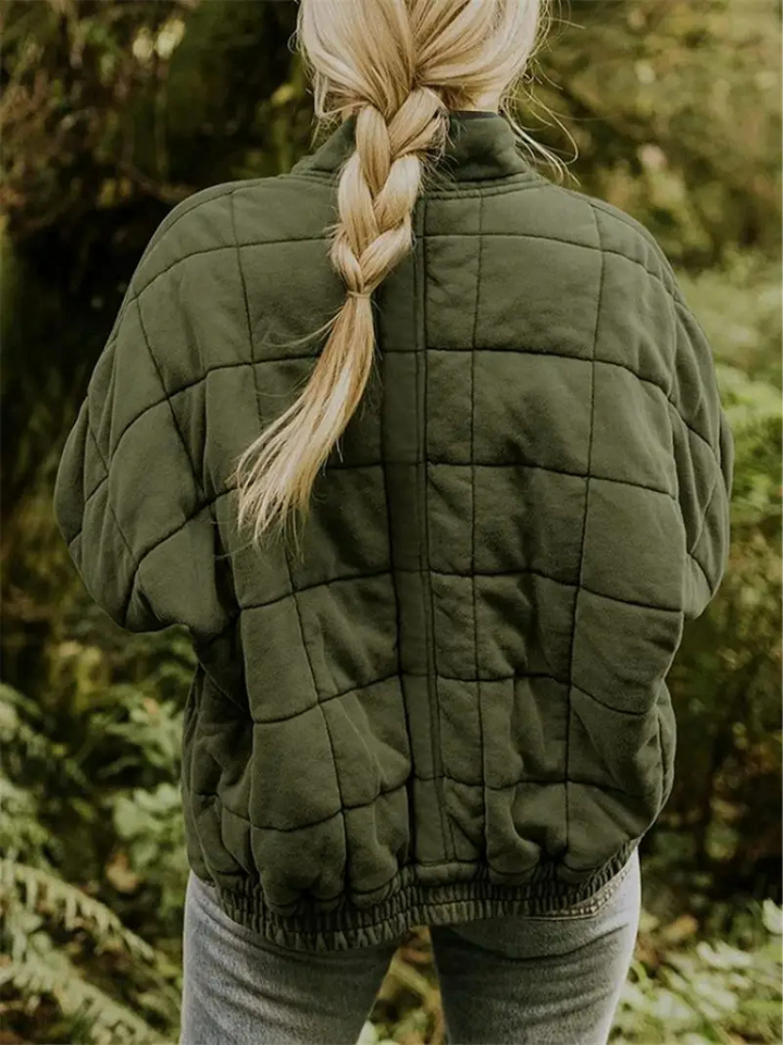 Chaleco acolchado de mujer con cuello alto