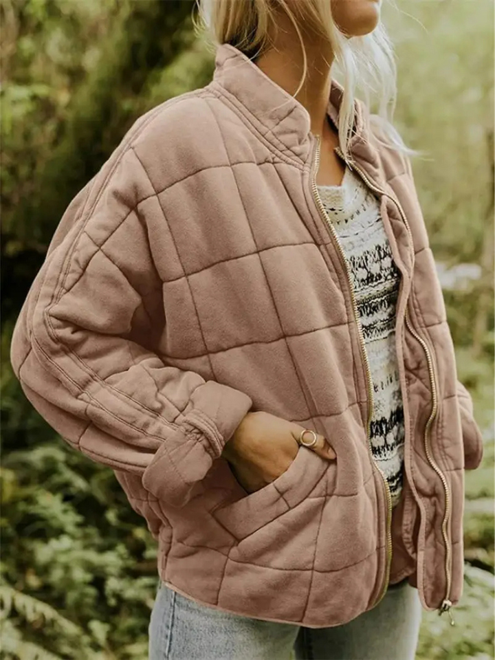 Chaleco acolchado de mujer con cuello alto