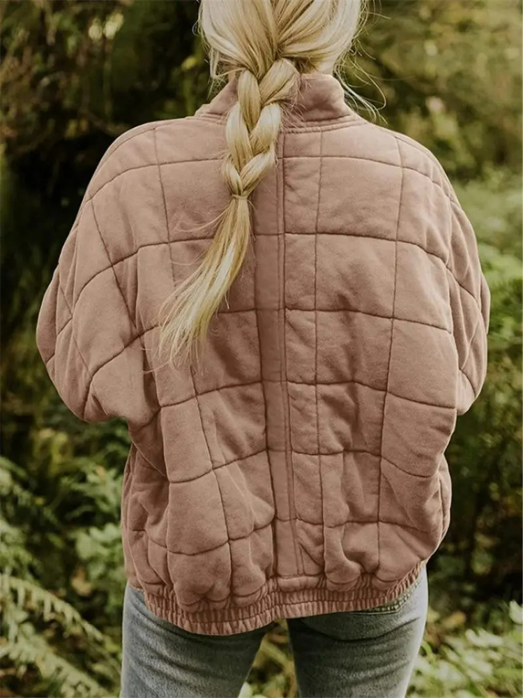 Chaleco acolchado de mujer con cuello alto