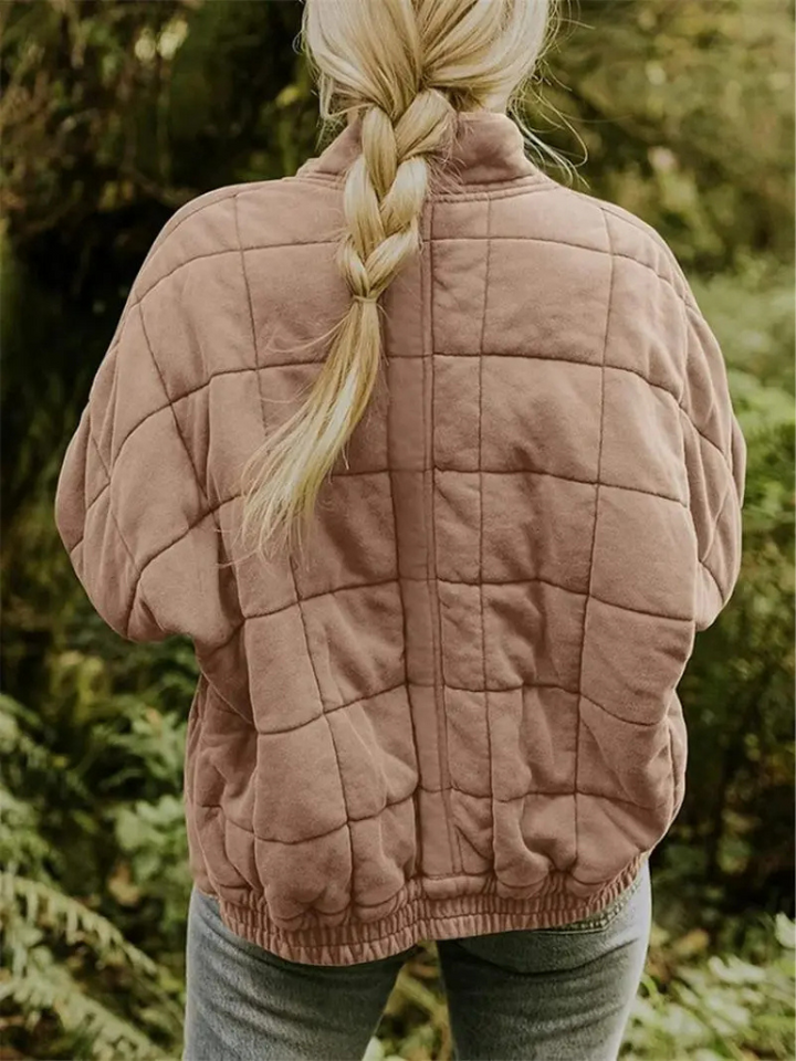 Chaleco acolchado de mujer con cuello alto
