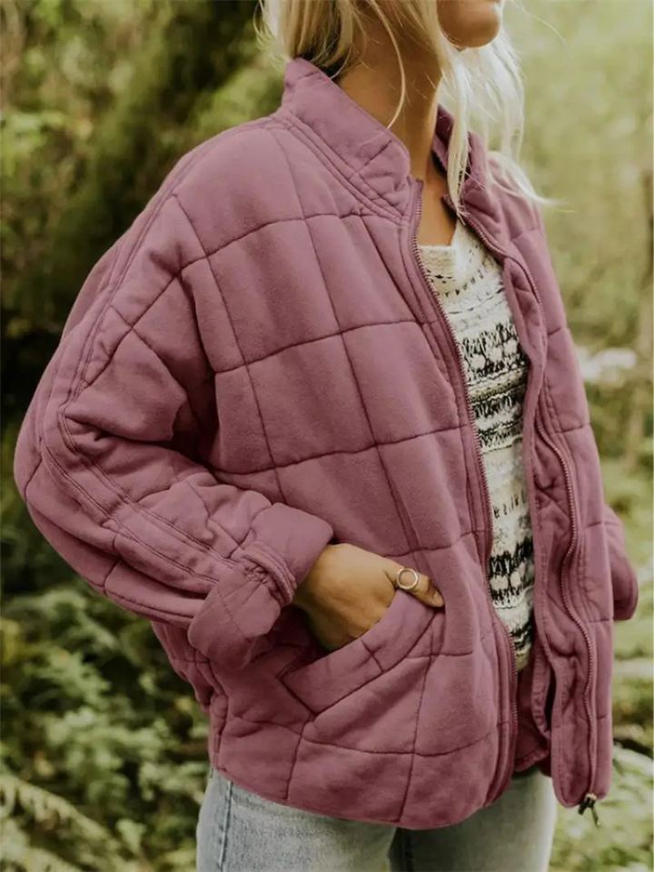 Chaleco acolchado de mujer con cuello alto