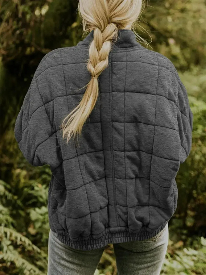 Chaleco acolchado de mujer con cuello alto