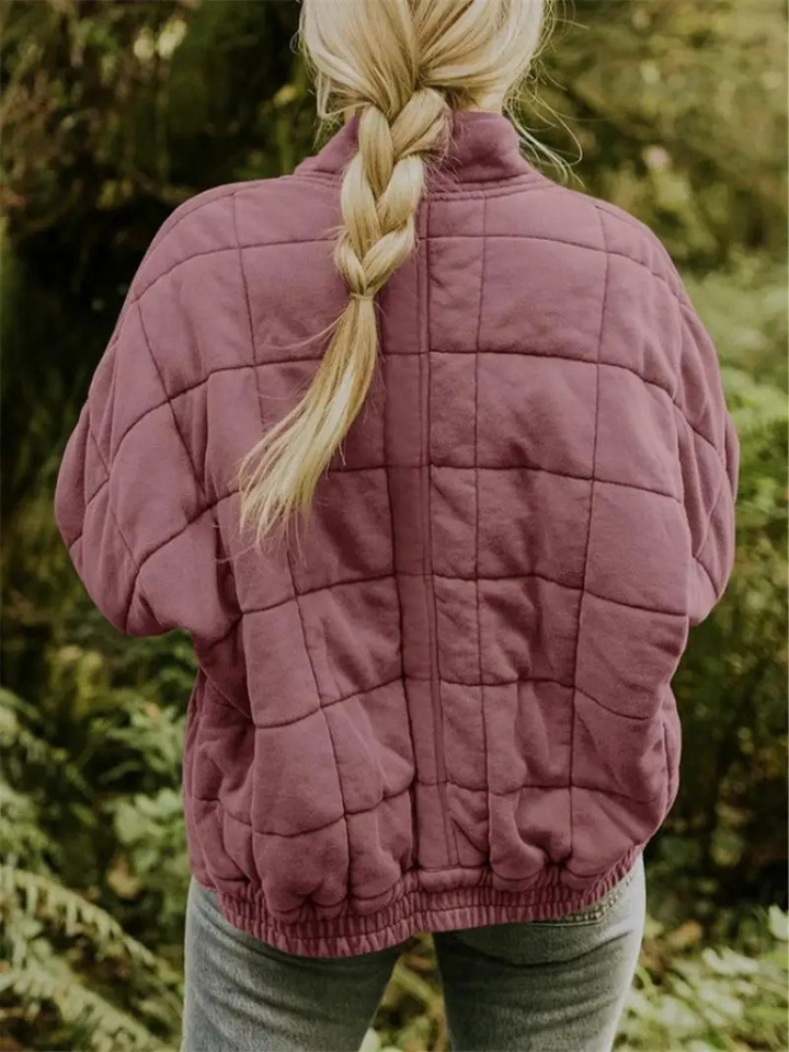 Chaleco acolchado de mujer con cuello alto