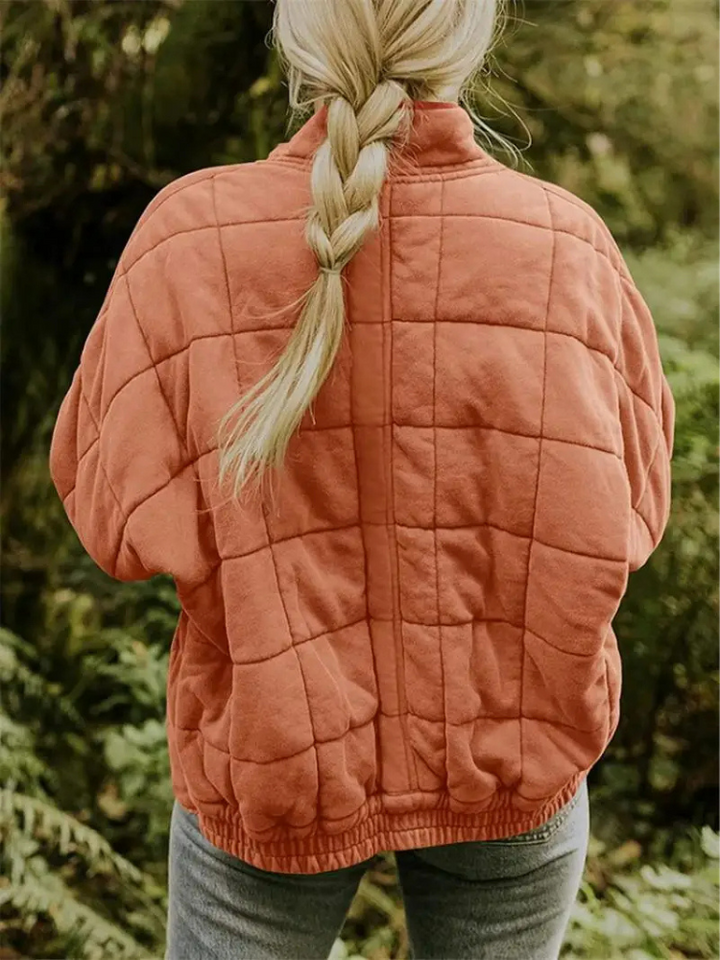 Chaleco acolchado de mujer con cuello alto