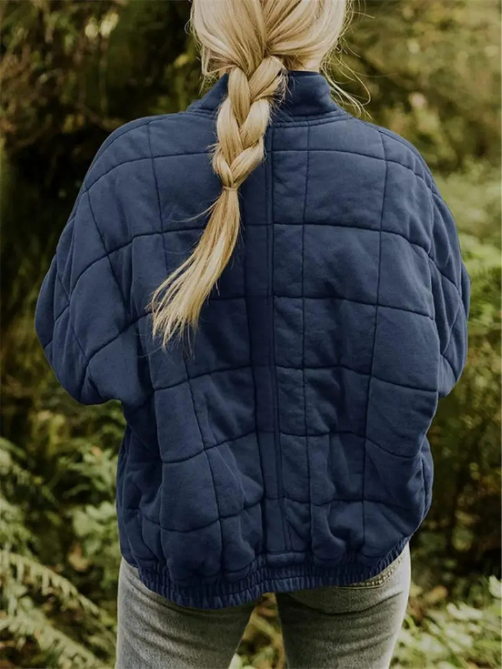 Chaleco acolchado de mujer con cuello alto