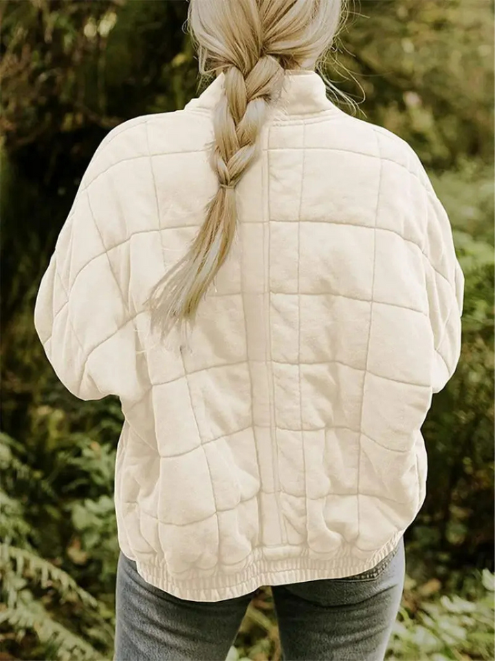Chaleco acolchado de mujer con cuello alto