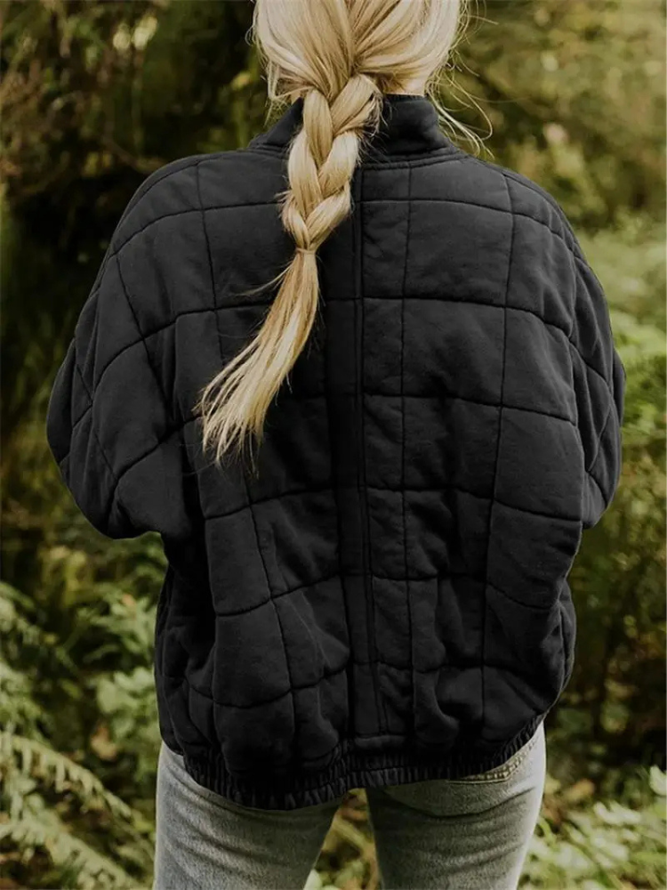 Chaleco acolchado de mujer con cuello alto