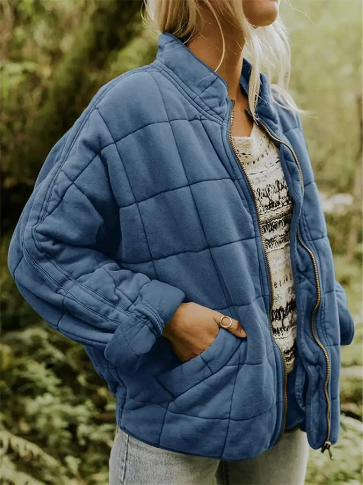 Chaleco acolchado de mujer con cuello alto