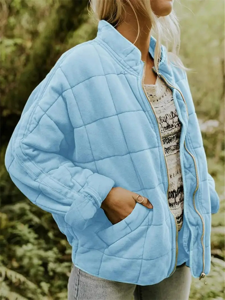Chaleco acolchado de mujer con cuello alto