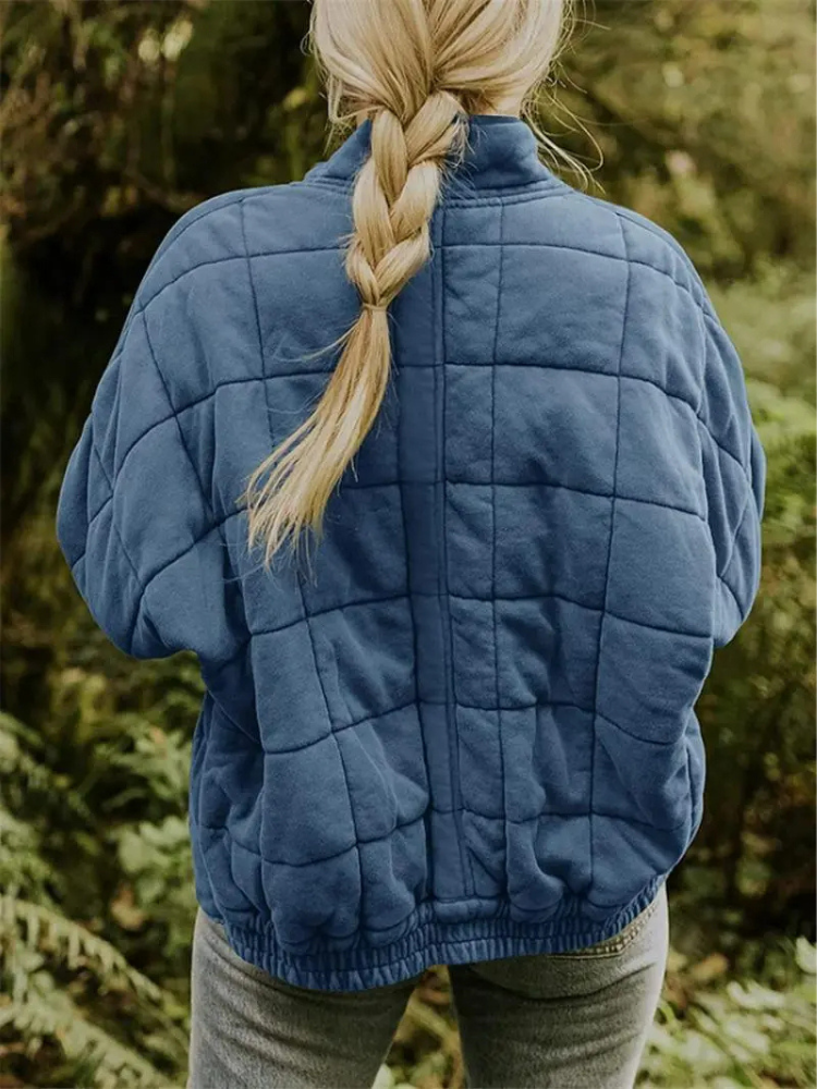 Chaleco acolchado de mujer con cuello alto