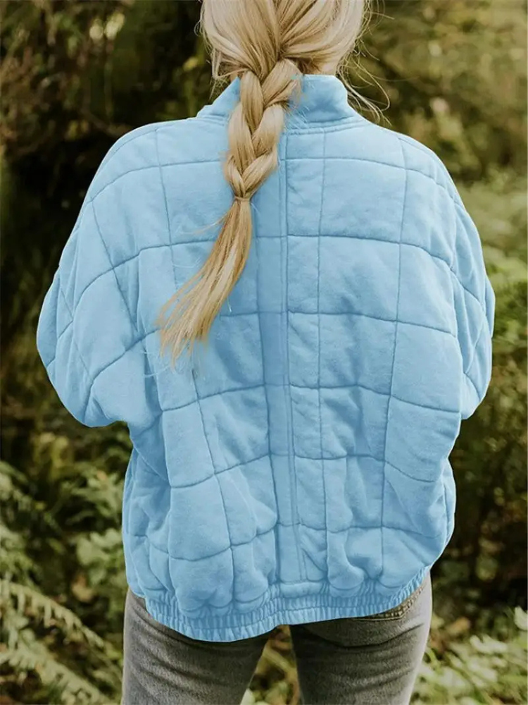 Chaleco acolchado de mujer con cuello alto