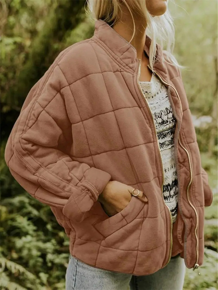 Chaleco acolchado de mujer con cuello alto
