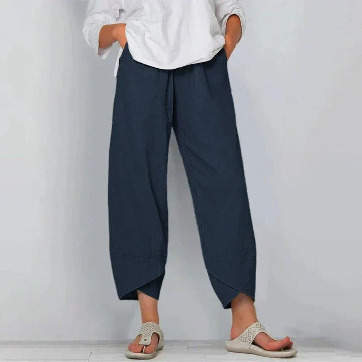 Pantalon Femme Minimaliste Coupe Ample