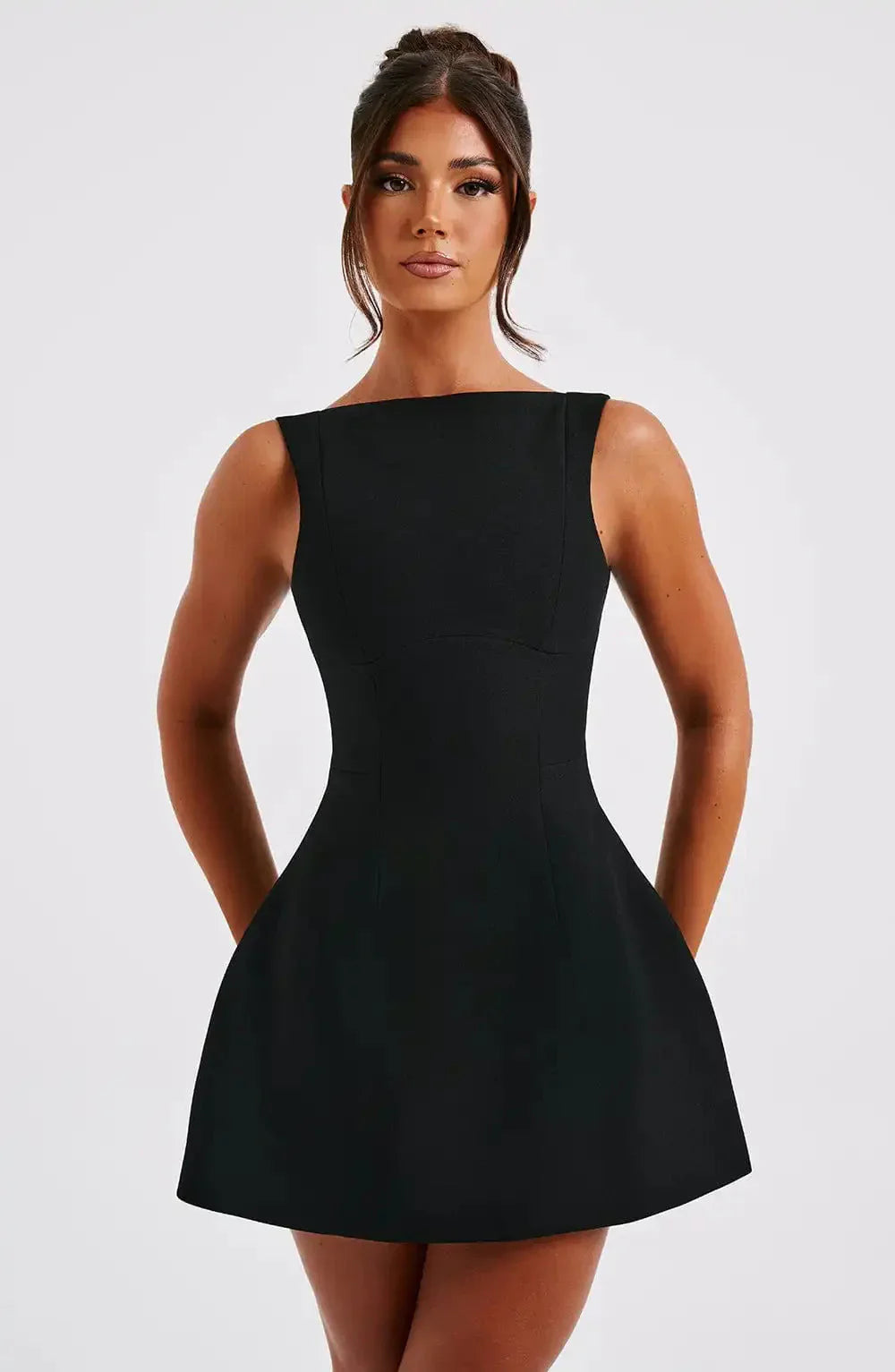 Elegant Sculpting Backless Short Dress for Women – Marlovale