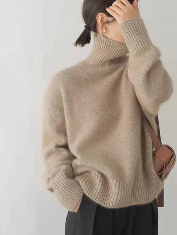 Women’s Comfortable and Elegant Turtleneck Pullover