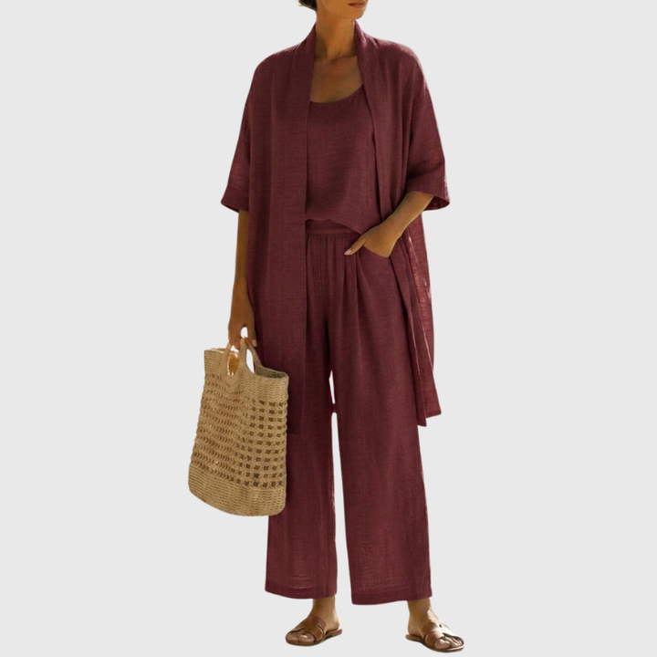 Ensemble trois pièces Olivia pour femme