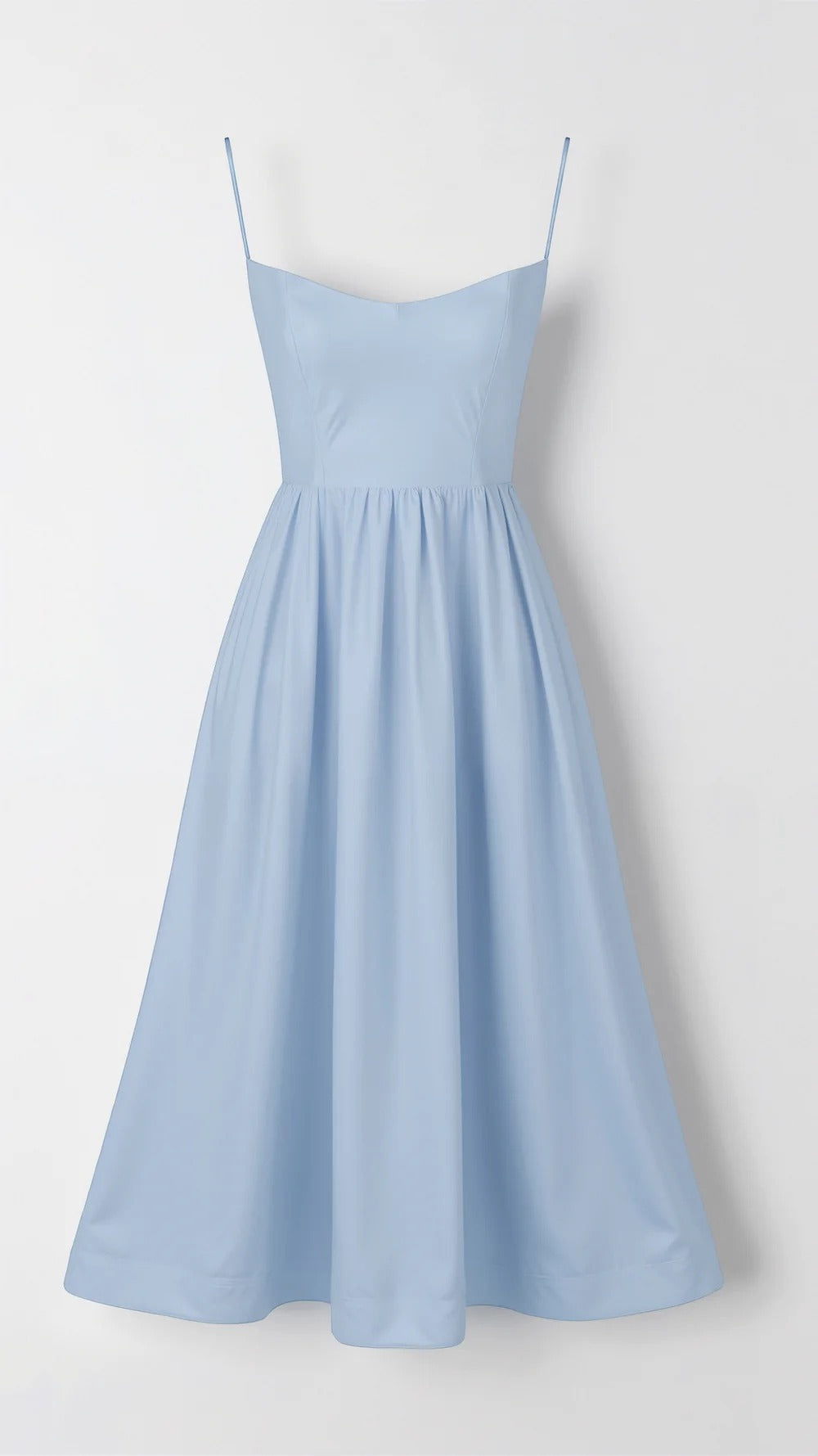 Robe Midi Fluide Femme Bretelles Fines