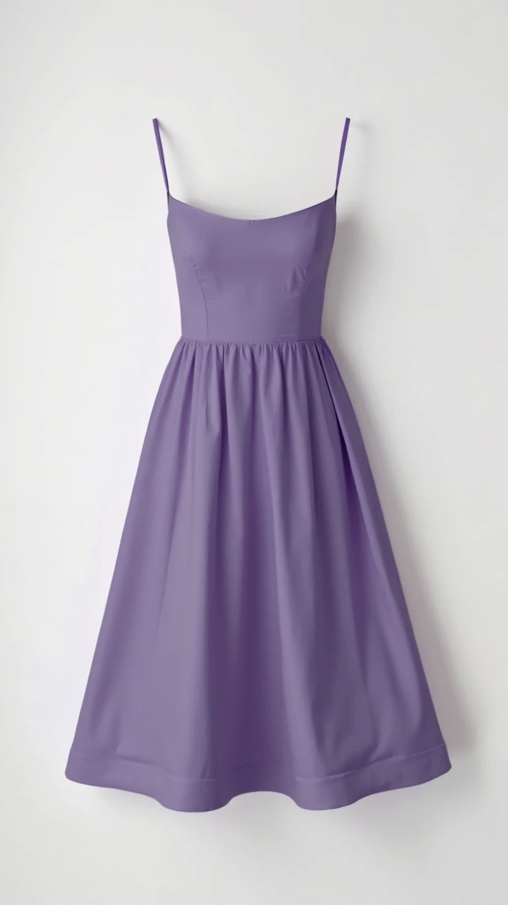 Robe Midi Fluide Femme Bretelles Fines