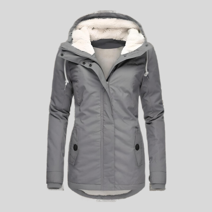 Parka D’Hiver Pour Femme Doublée En Polaire
