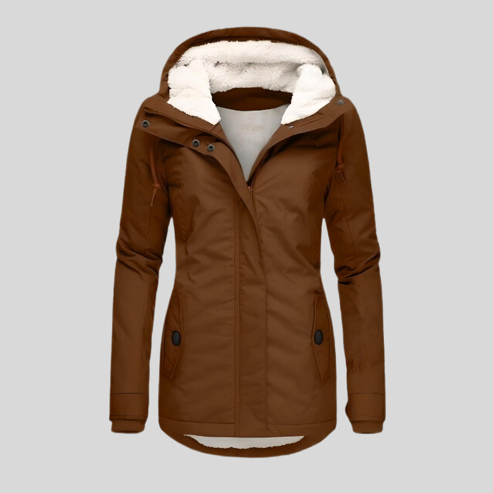 Parka D’Hiver Pour Femme Doublée En Polaire