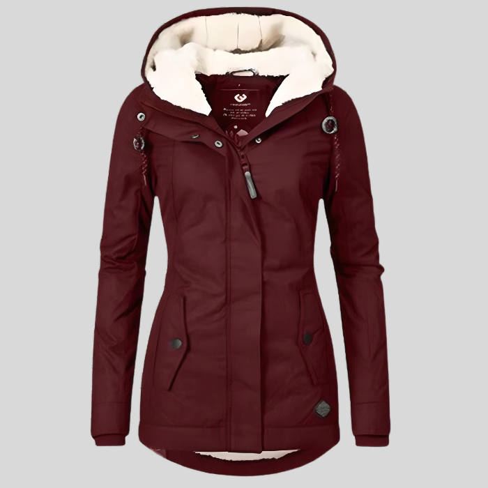 Parka D’Hiver Pour Femme Doublée En Polaire