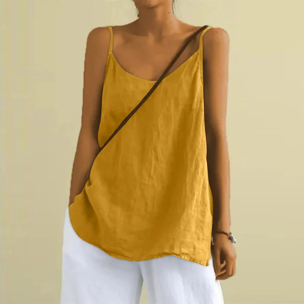 Dámský ležérní top s tenkými ramínky