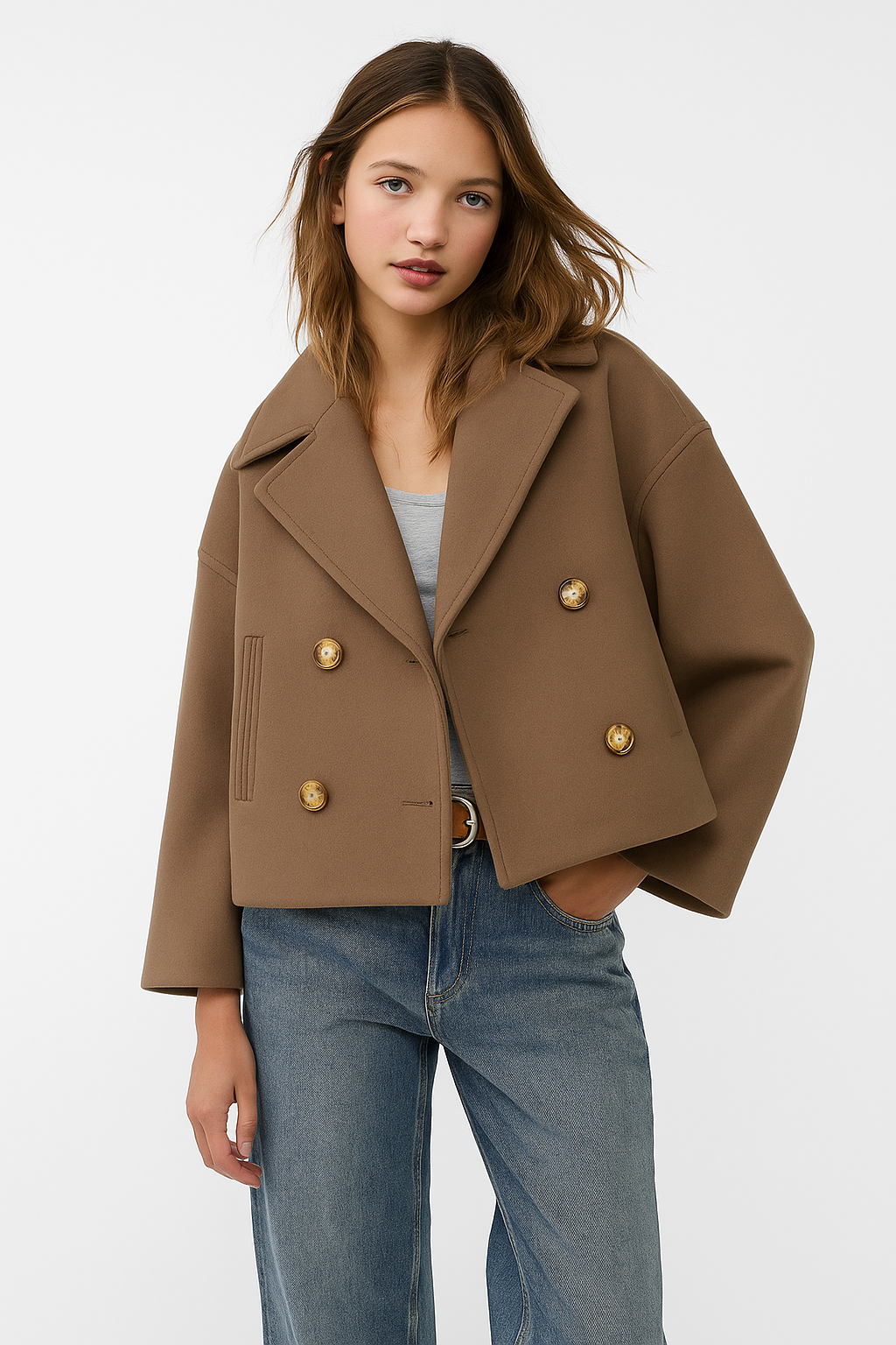 Blazer cruzado para mujer
