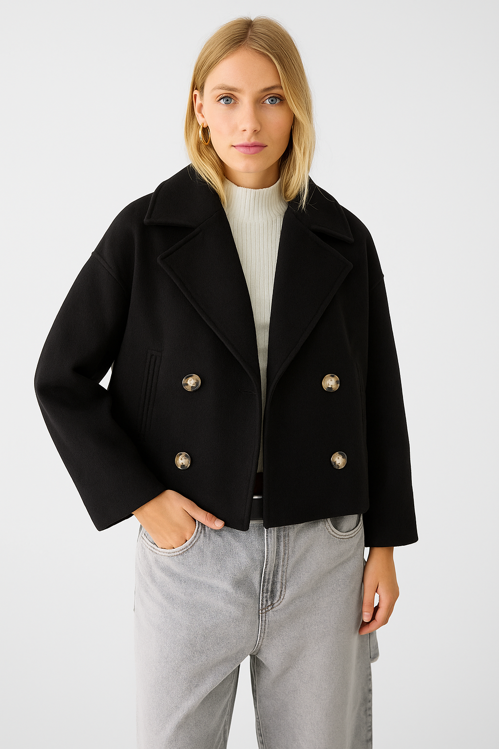 Blazer cruzado para mujer