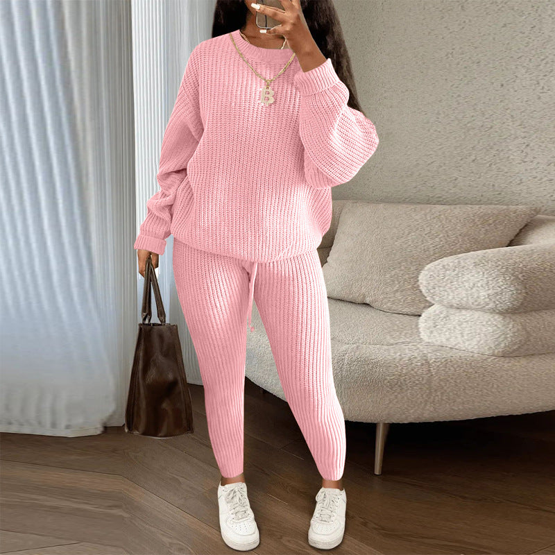 Ensemble de Vêtements D'intérieur Confortables en Tricot Pour Femmes