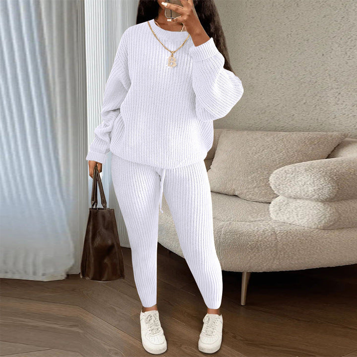 Ensemble de Vêtements D'intérieur Confortables en Tricot Pour Femmes