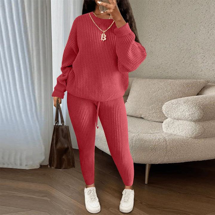 Ensemble de Vêtements D'intérieur Confortables en Tricot Pour Femmes