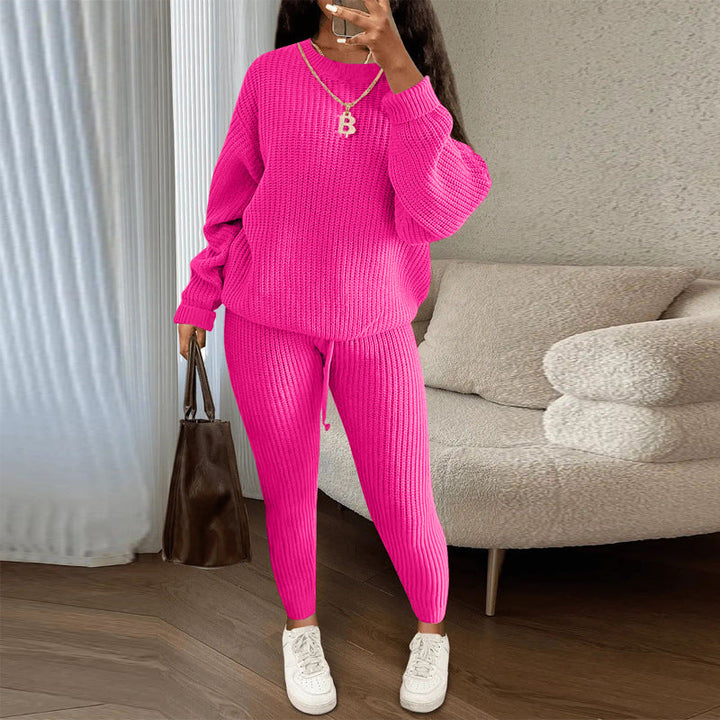 Ensemble de Vêtements D'intérieur Confortables en Tricot Pour Femmes