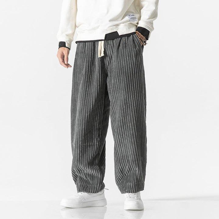 Pantaloni da jogging da donna in velluto a coste, vestibilità comoda
