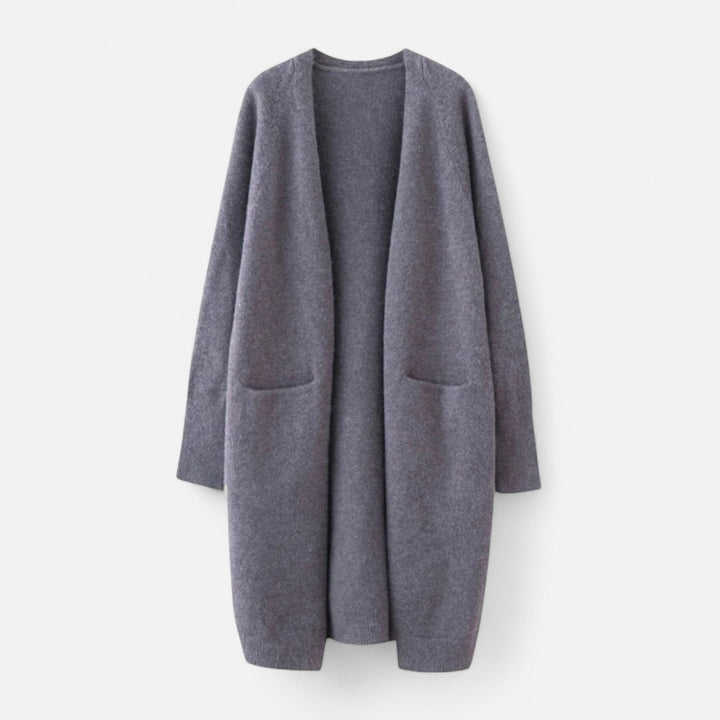 Dámský dlouhý ležérní otevřený cardigan