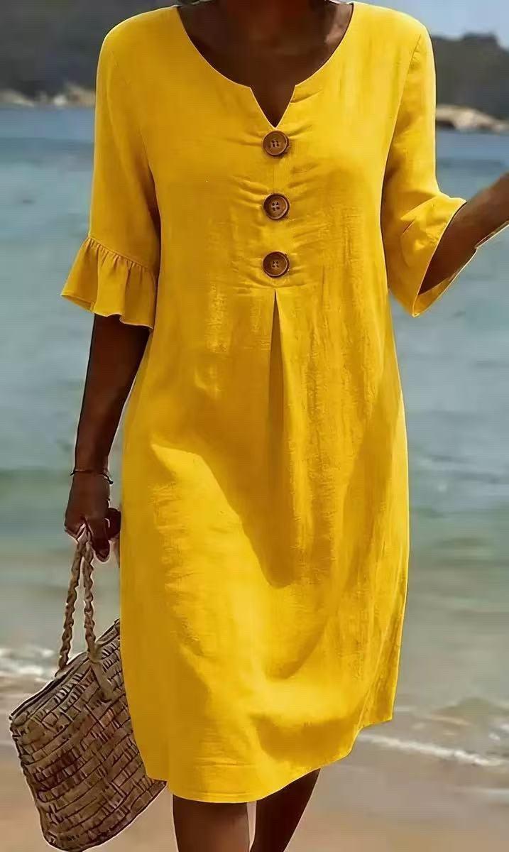 Elegant Women's Dress with Loose and Flowing Fit