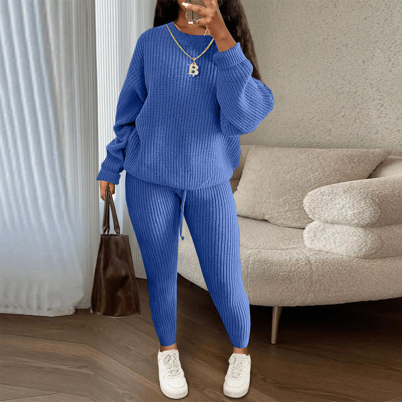 Ensemble de Vêtements D'intérieur Confortables en Tricot Pour Femmes