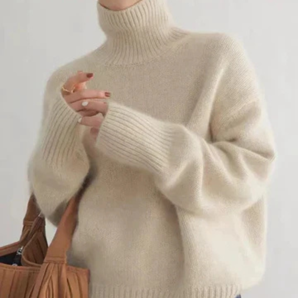 Women’s Comfortable and Elegant Turtleneck Pullover