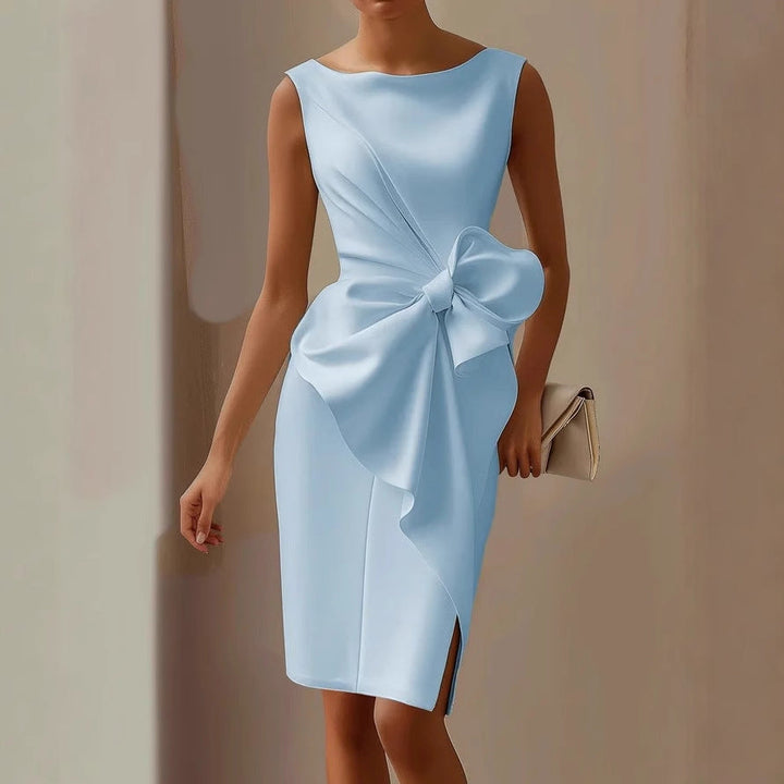 Robe mini fourreau pour femme sans manches