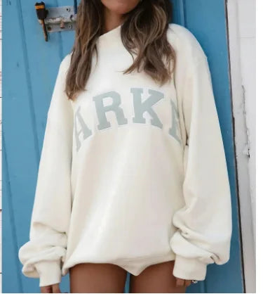 Dámská oversize mikina s grafickým potiskem, trendy