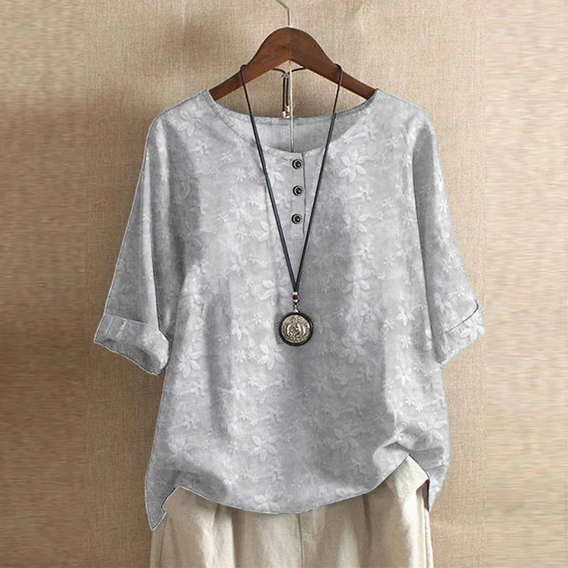 Blouse imprimé floral vintage femme