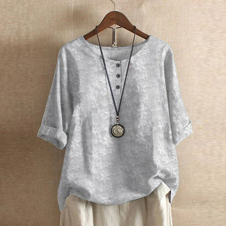 Blouse imprimé floral vintage femme