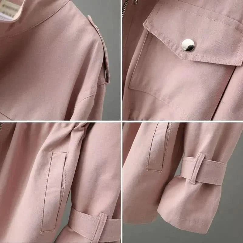 Cappotto casual da donna con tasche multiuso