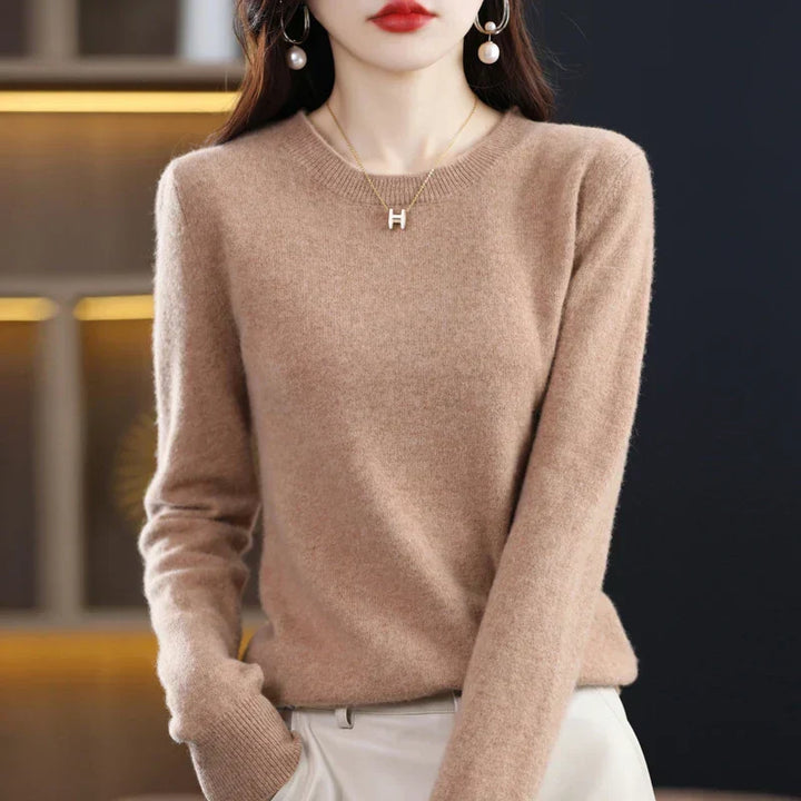 Pull pour femme en maille douce à col rond