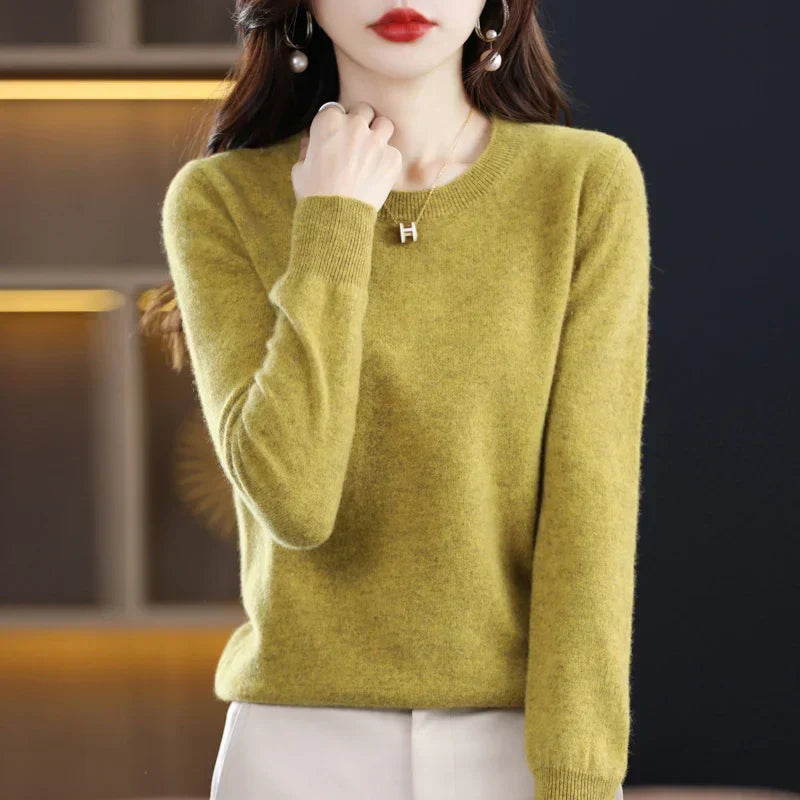 Pull pour femme en maille douce à col rond