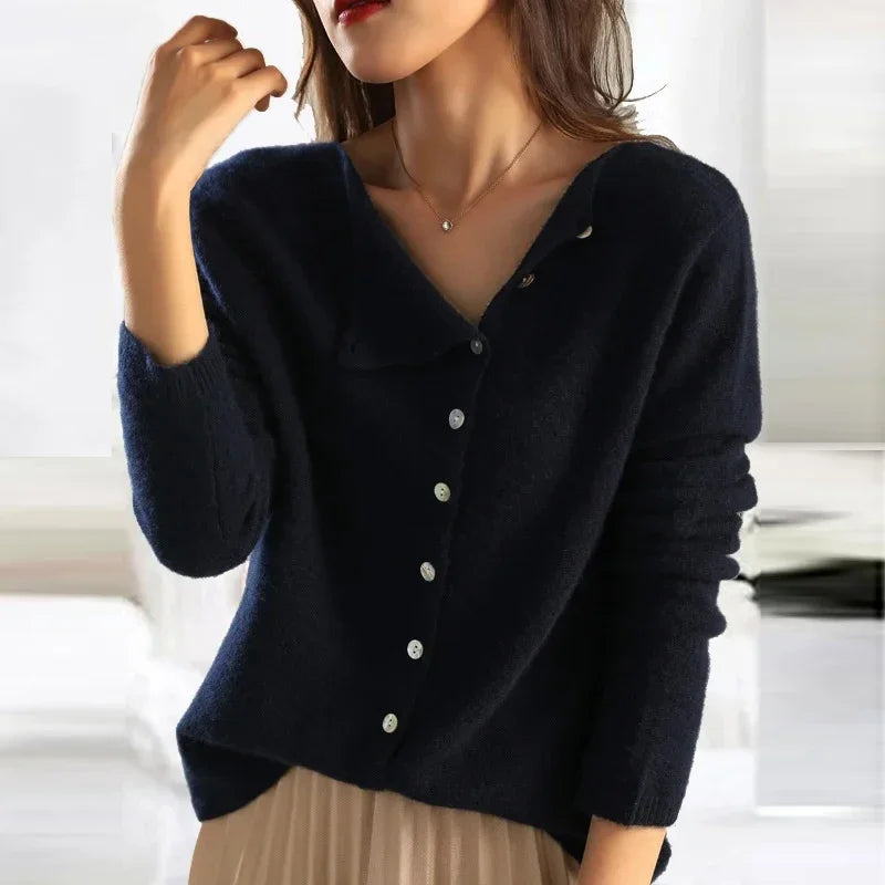 Classic Button-Down Women's Cardigan