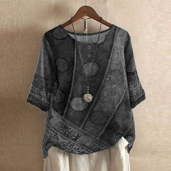 Blouse imprimé floral vintage femme