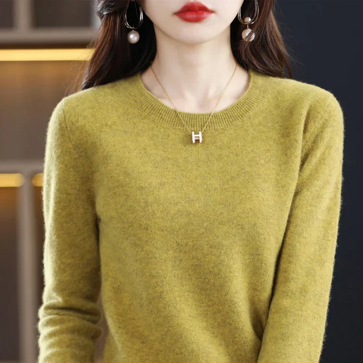 Pull pour femme en maille douce à col rond