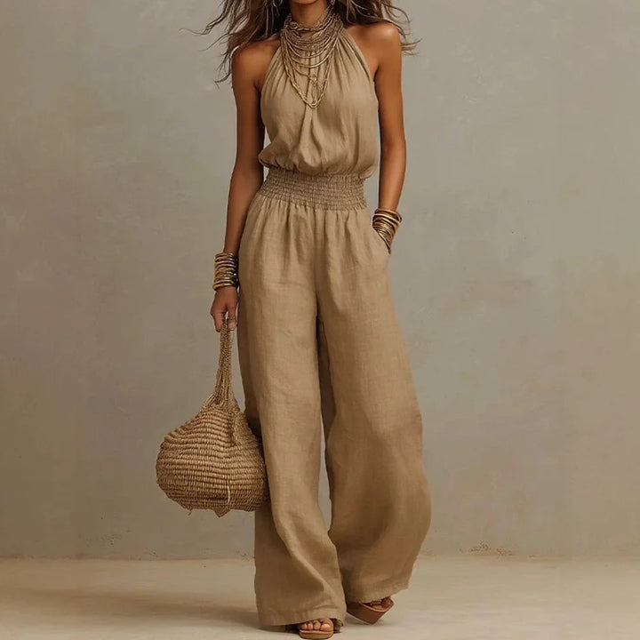 Combinaison Femme Sans Manches à Jambes Larges