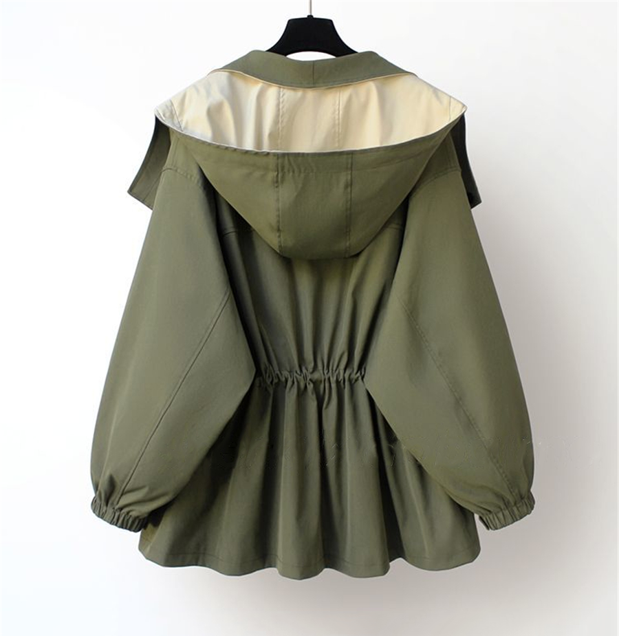 Veste Femme Imperméable à Capuche et Coupe-Vent
