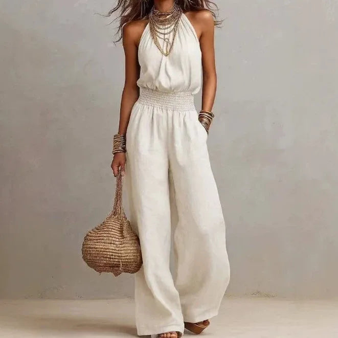 Combinaison Femme Sans Manches à Jambes Larges